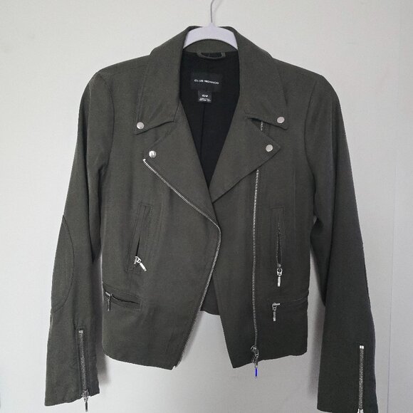 Club Monaco Woman's motorcycle jacket - Picture 1 of 4
